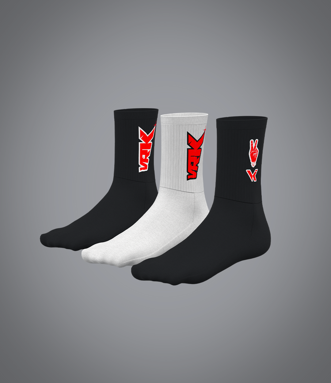 Pack chaussettes Fingers Rouge