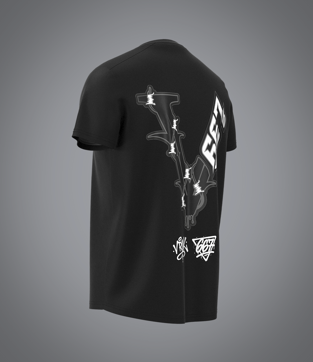 T-shirt noir VRUNK X 667