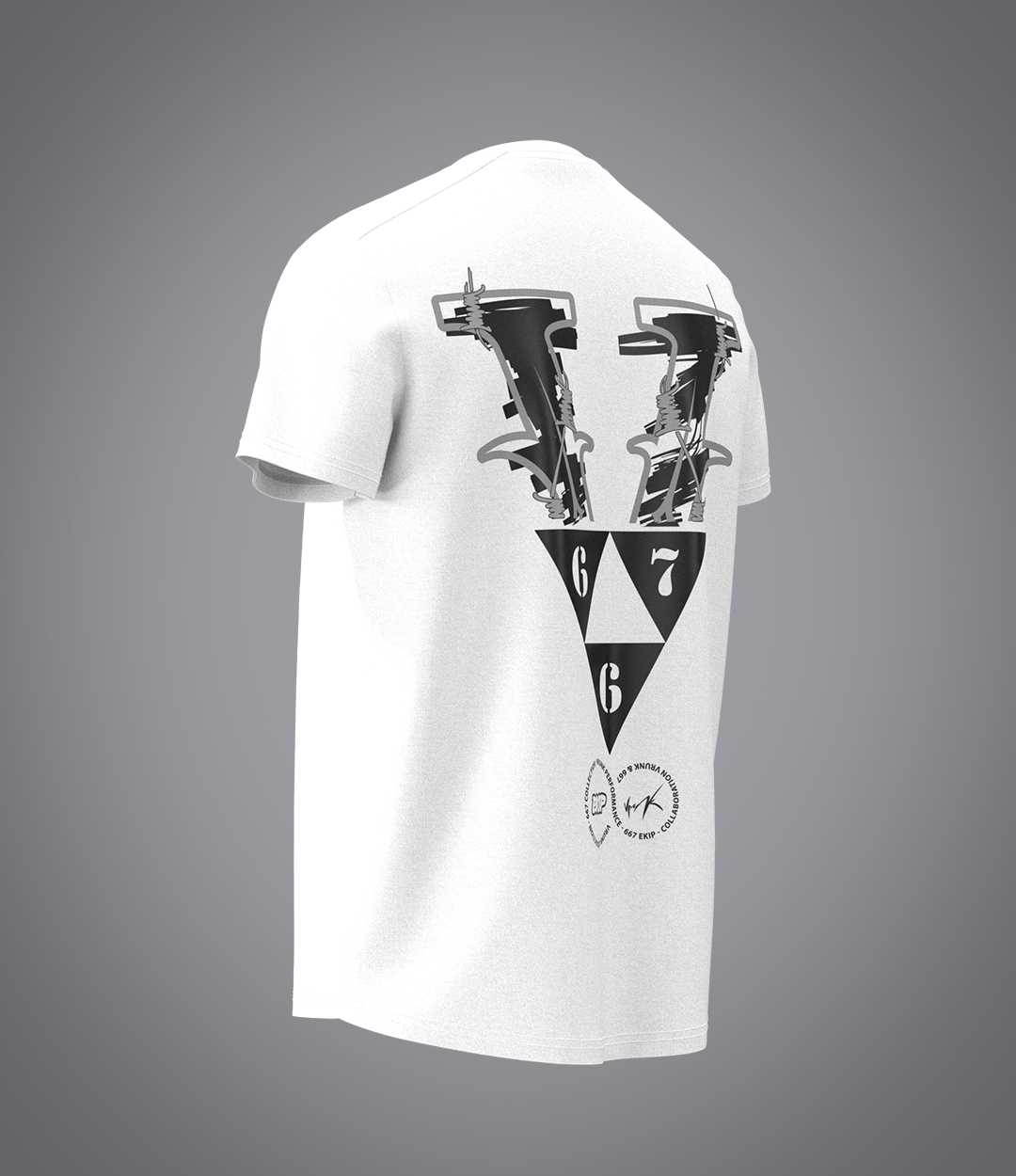 T-shirt blanc VRUNK X 667