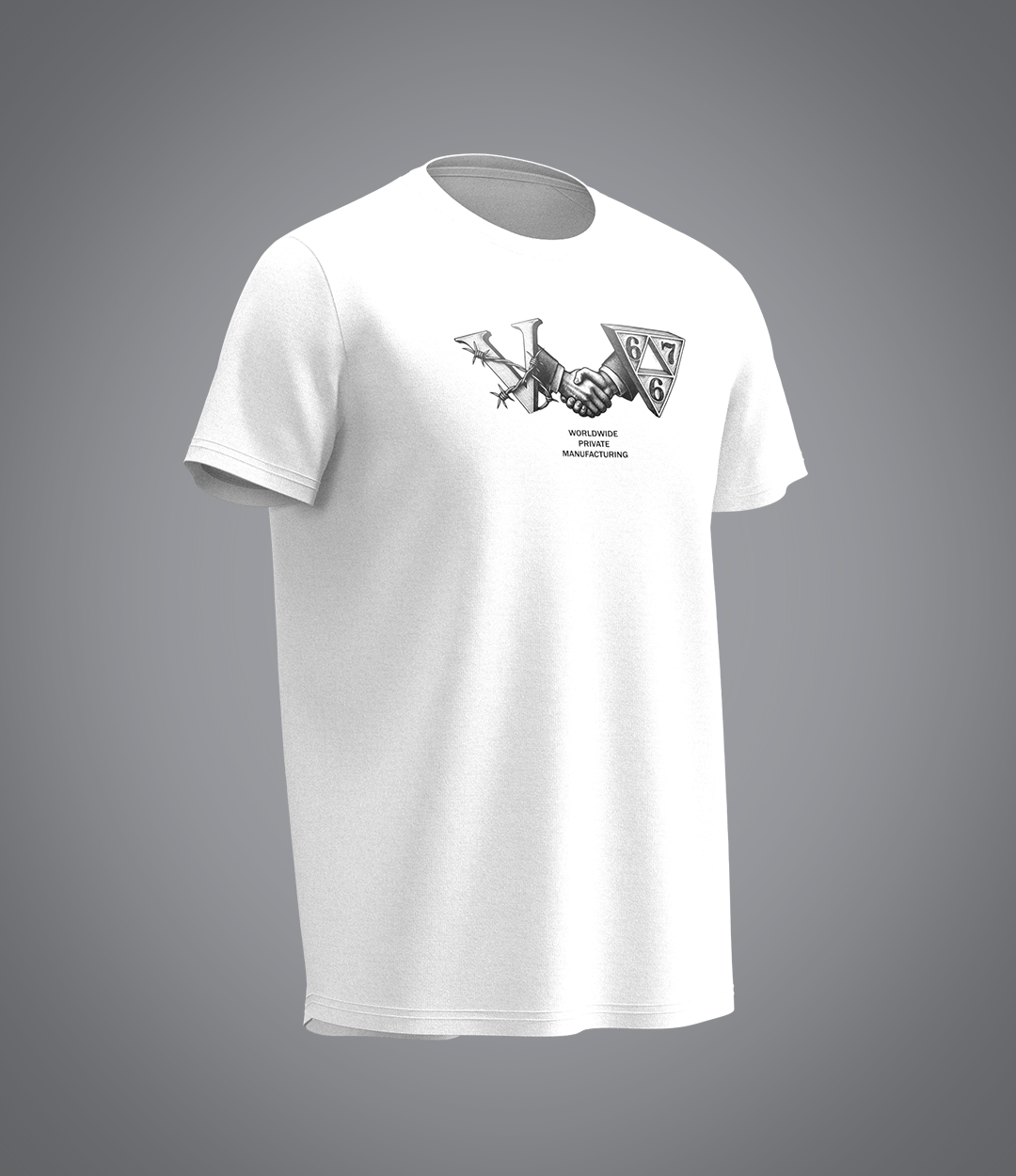 T-shirt blanc VRUNK X 667