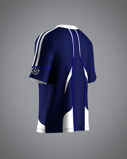 VRUNK X UNKNOWN - FOOTBALL TEE BLUE