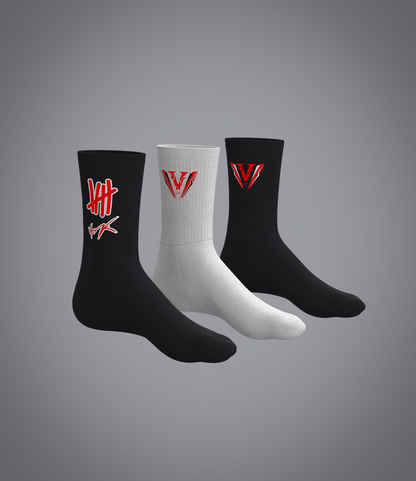 Pack chaussettes Trace Rouge