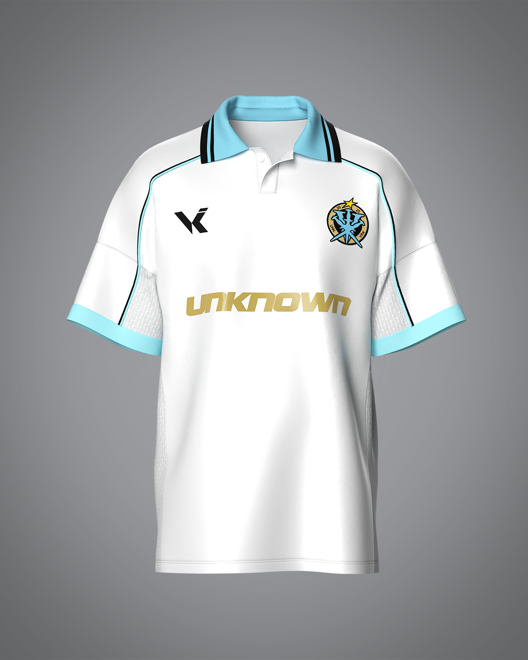 VRUNK X UNKNOWN - FOOTBALL TEE WHITE